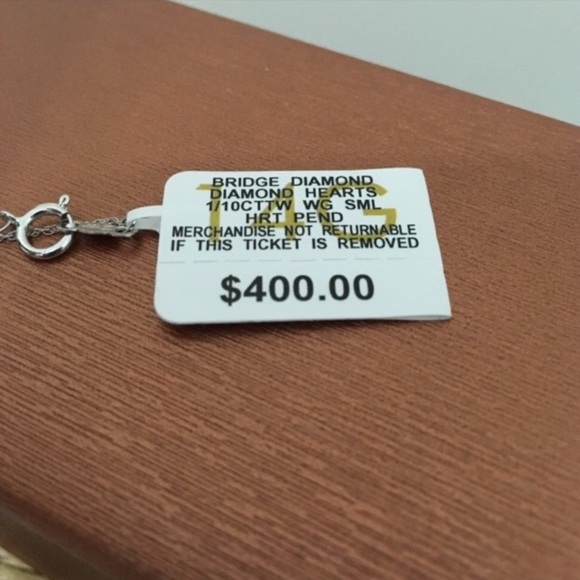 🆕 Macy’s Bridged Diamond 18” Necklace! 14K White Gold! 💥 - Picture 11 of 11